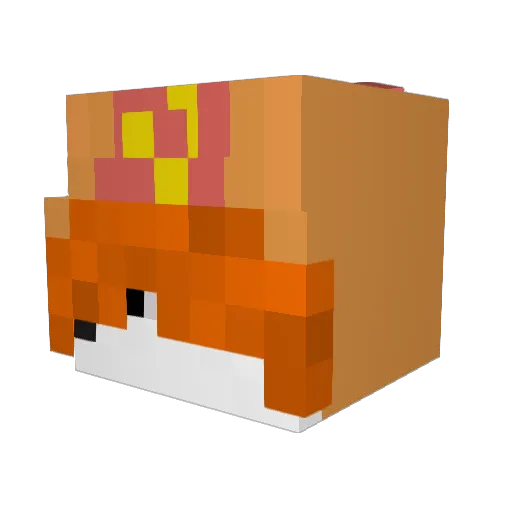 hazza0330 Minecraft avatar head, 3D render
