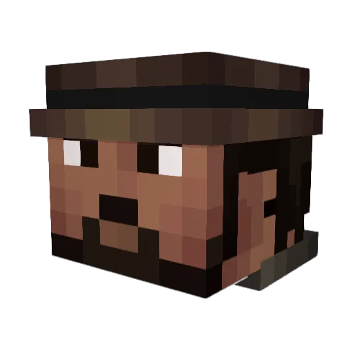 hazza913 Minecraft avatar head, 3D render