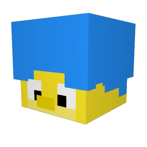 hazzdog99 Minecraft avatar head, 3D render