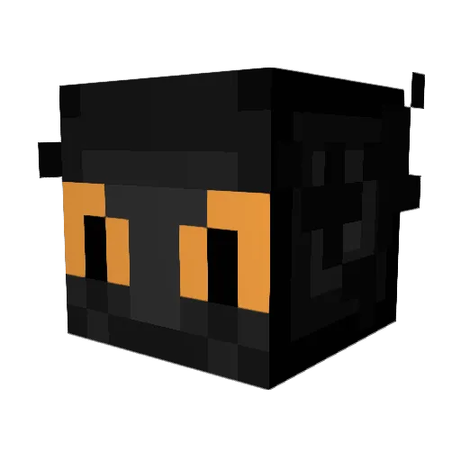 hazzes Minecraft avatar head, 3D render