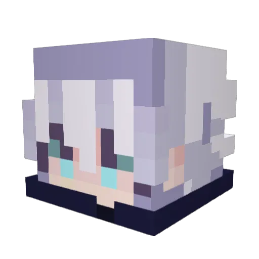 hazzyyw Minecraft avatar head, 3D render