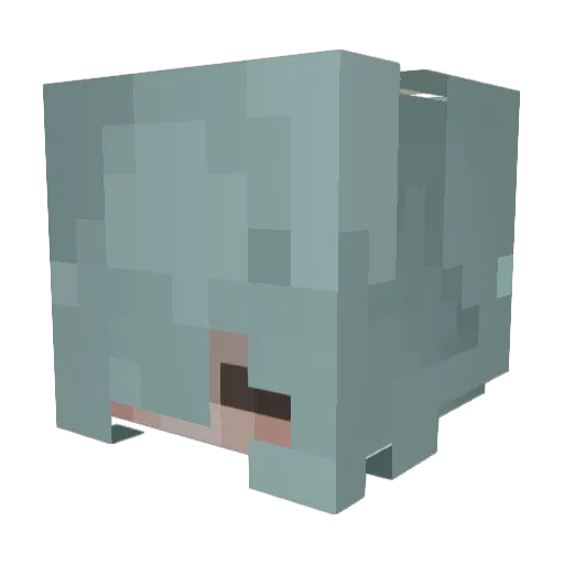 hb29104 Minecraft avatar head, 3D render