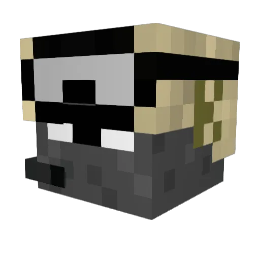 hb4u Minecraft avatar head, 3D render