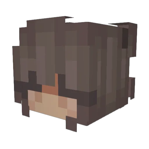 hbckm Minecraft avatar head, 3D render