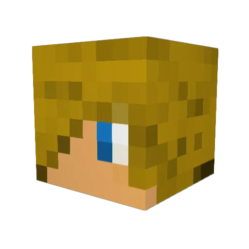 hbcshow Minecraft avatar head, 3D render