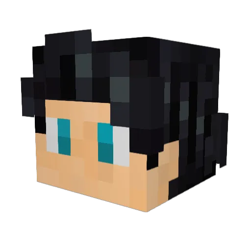 hbg_king Minecraft avatar head, 3D render