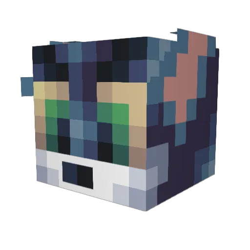 hbislame Minecraft avatar head, 3D render