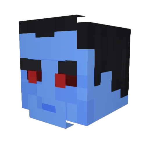hblak22 Minecraft avatar head, 3D render