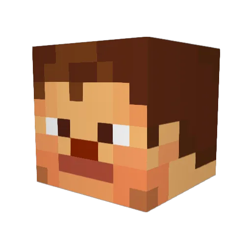 hbod8 Minecraft avatar head, 3D render