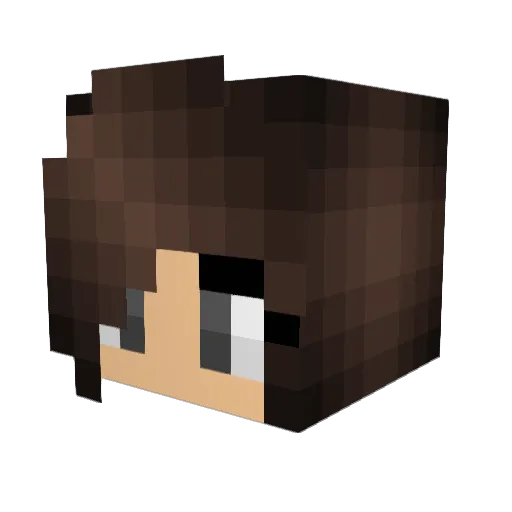 hcalleo Minecraft avatar head, 3D render