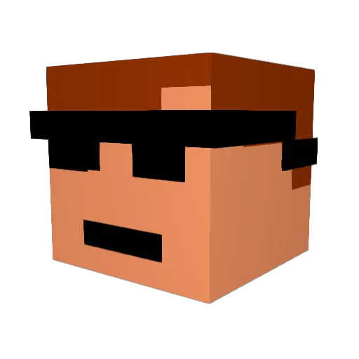 hcat12 Minecraft avatar head, 3D render