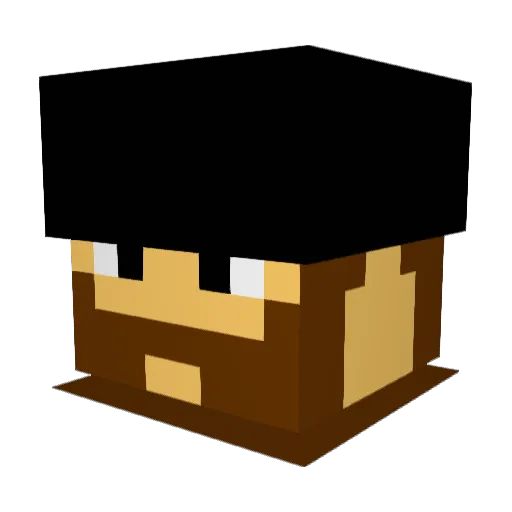 hcazthebeast Minecraft avatar head, 3D render