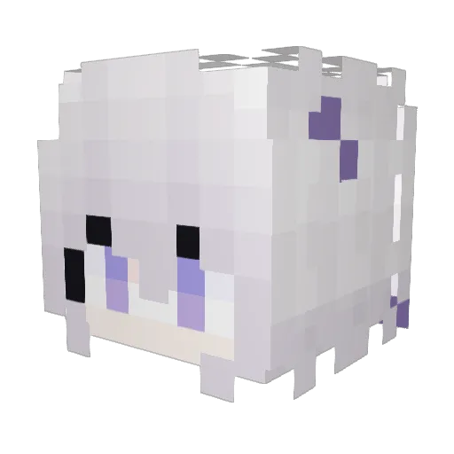 hcdxy Minecraft avatar head, 3D render