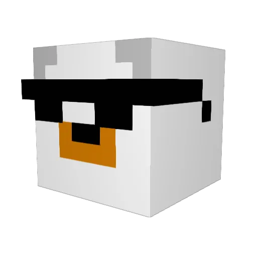 hcepro Minecraft avatar head, 3D render