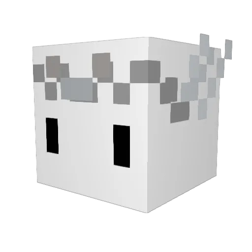 hcivdnaS Minecraft avatar head, 3D render