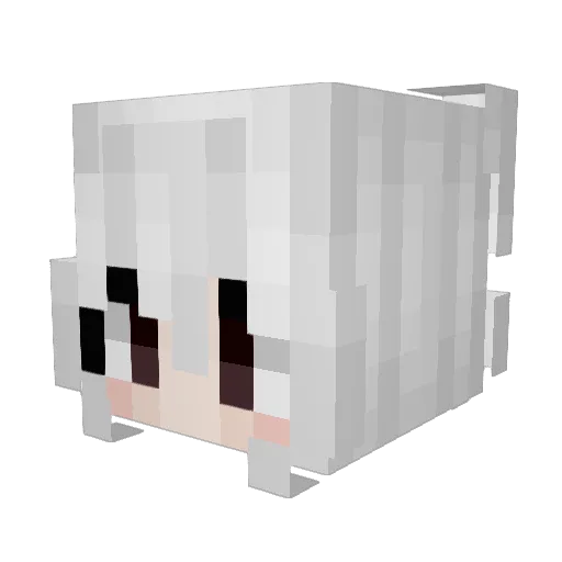 hclyy Minecraft avatar head, 3D render