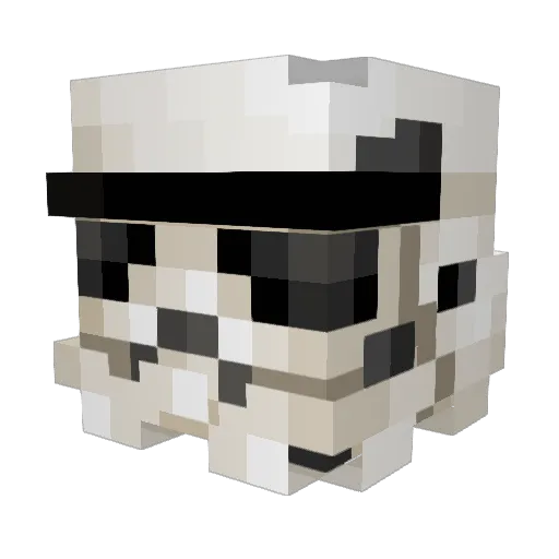 hcode_student12 Minecraft avatar head, 3D render