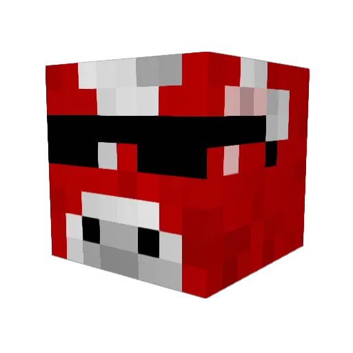 hd_velocity Minecraft avatar head, 3D render