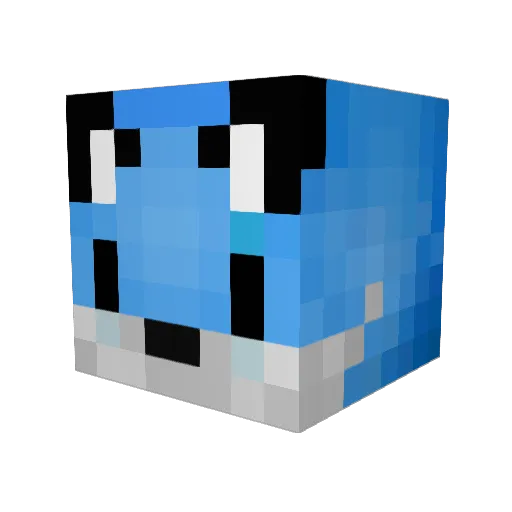 hdd2006 Minecraft avatar head, 3D render
