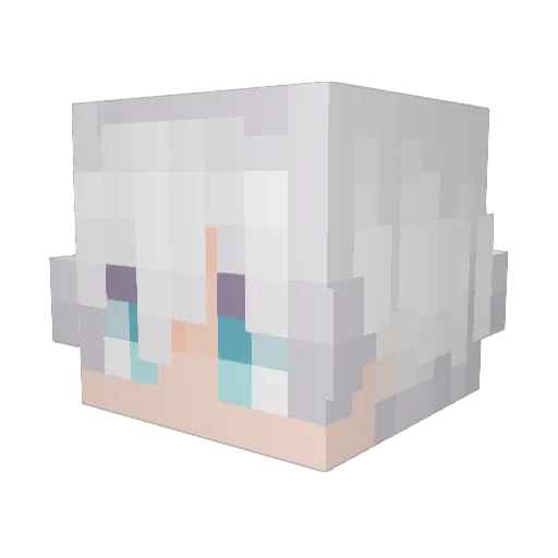 hde Minecraft avatar head, 3D render