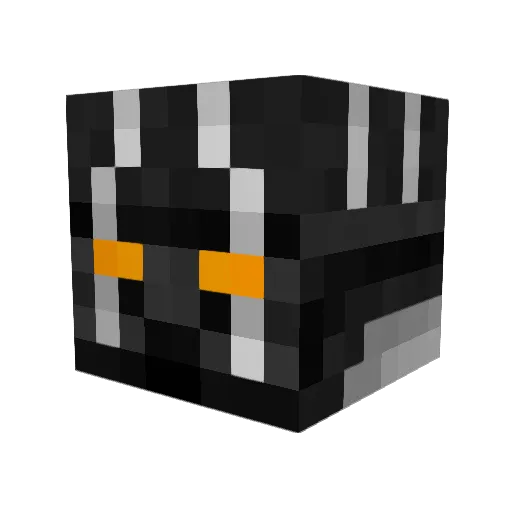 hderped Minecraft avatar head, 3D render