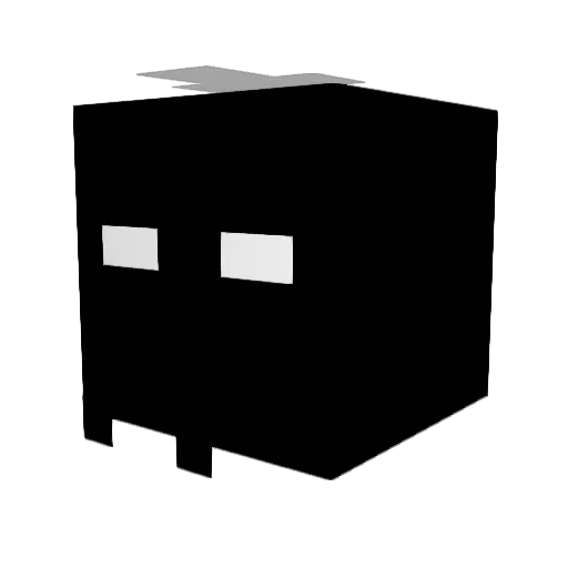 hdfdf Minecraft avatar head, 3D render