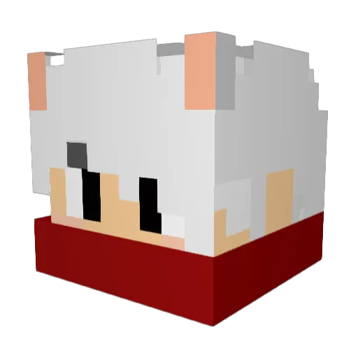 hdnt Minecraft avatar head, 3D render