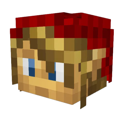 hdog1789 Minecraft avatar head, 3D render