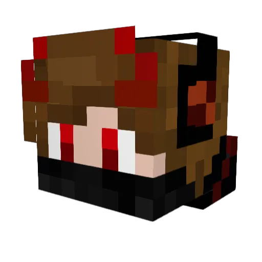 hdpc Minecraft avatar head, 3D render