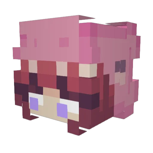 hdqualitee Minecraft avatar head, 3D render