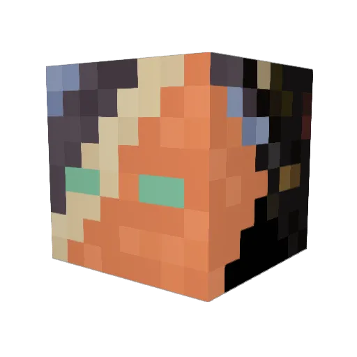 hds714braves Minecraft avatar head, 3D render