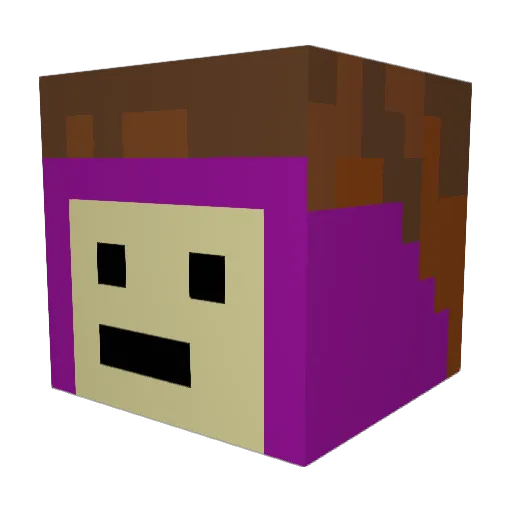 hdt73 Minecraft avatar head, 3D render