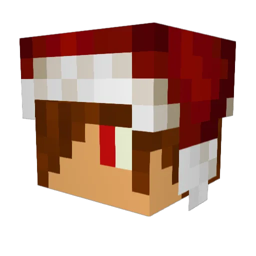 hdxyy Minecraft avatar head, 3D render