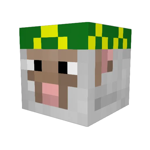 he50yam Minecraft avatar head, 3D render