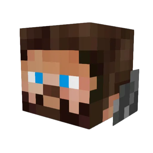 heB3ast Minecraft avatar head, 3D render