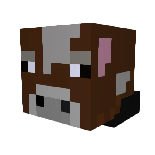 heRR0R Minecraft avatar head, 3D render