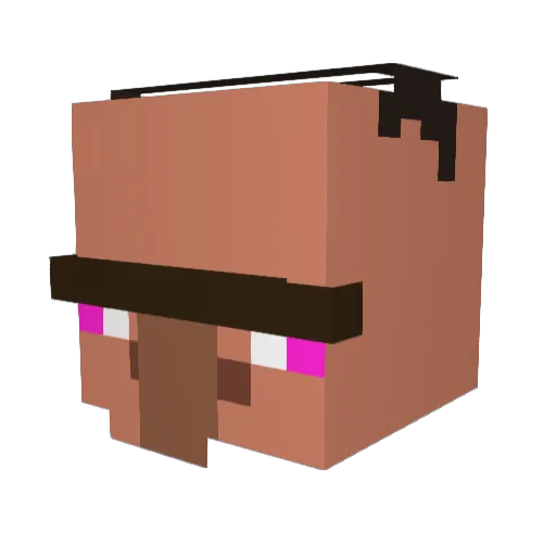head1337 Minecraft avatar head, 3D render