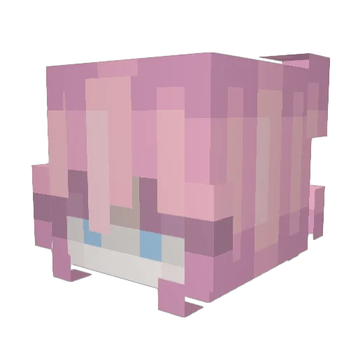 headad Minecraft avatar head, 3D render