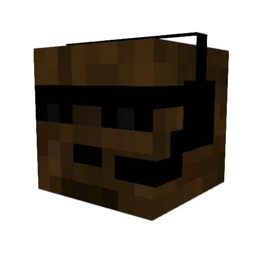 headcracker1 Minecraft avatar head, 3D render