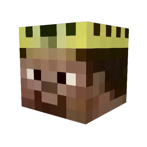 headfalkon Minecraft avatar head, 3D render