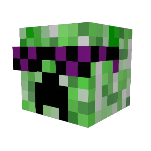 headhunterkid Minecraft avatar head, 3D render