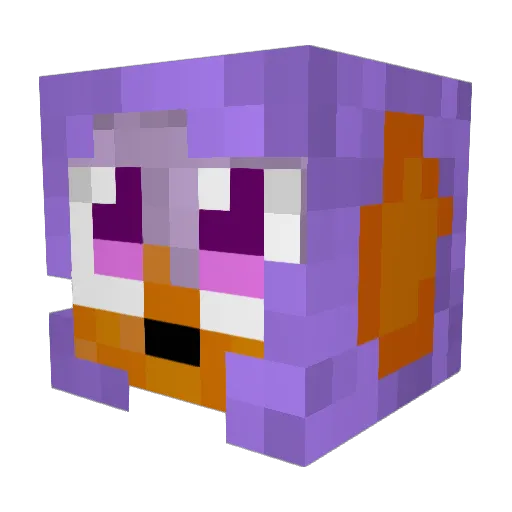headsetbad Minecraft avatar head, 3D render