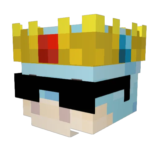 headshot36682 Minecraft avatar head, 3D render