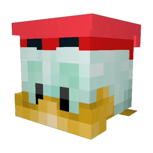 headshot485 Minecraft avatar head, 3D render