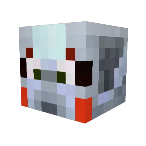 headsonawall Minecraft avatar head, 3D render