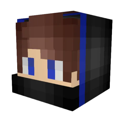 headsonshowers Minecraft avatar head, 3D render