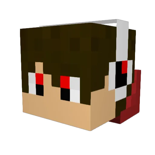 headsplitty Minecraft avatar head, 3D render