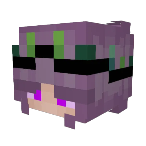 headsprain Minecraft avatar head, 3D render