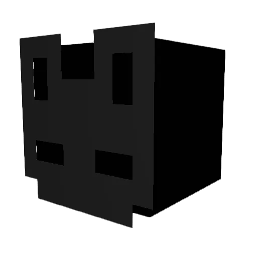 headvive Minecraft avatar head, 3D render