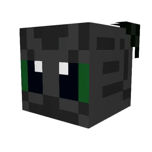 healer444 Minecraft avatar head, 3D render
